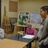 Seniorzy na wystawie i warsztatach